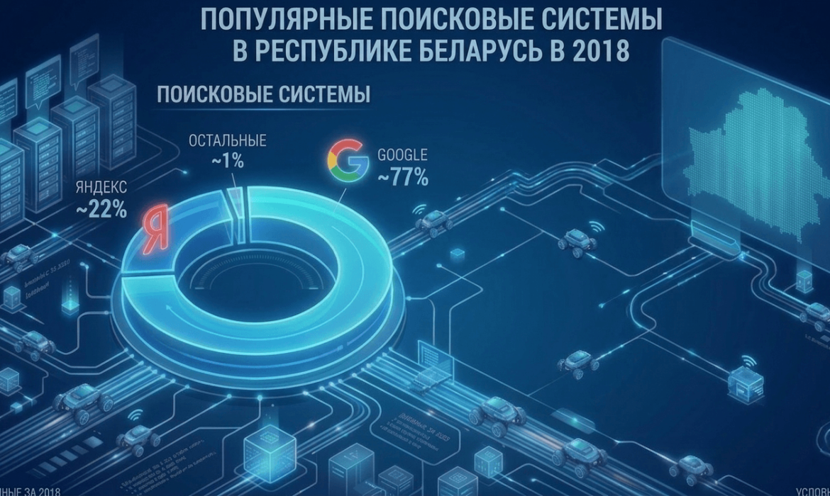 Популярные поисковые системы в Беларуси: первое полугодие 2018 года