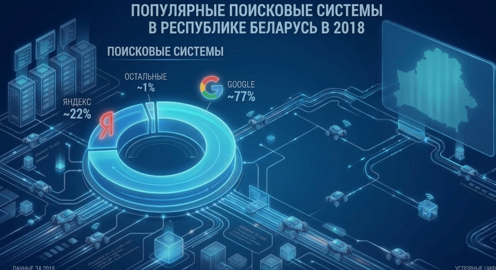 Популярные поисковые системы в Беларуси: первое полугодие 2018 года