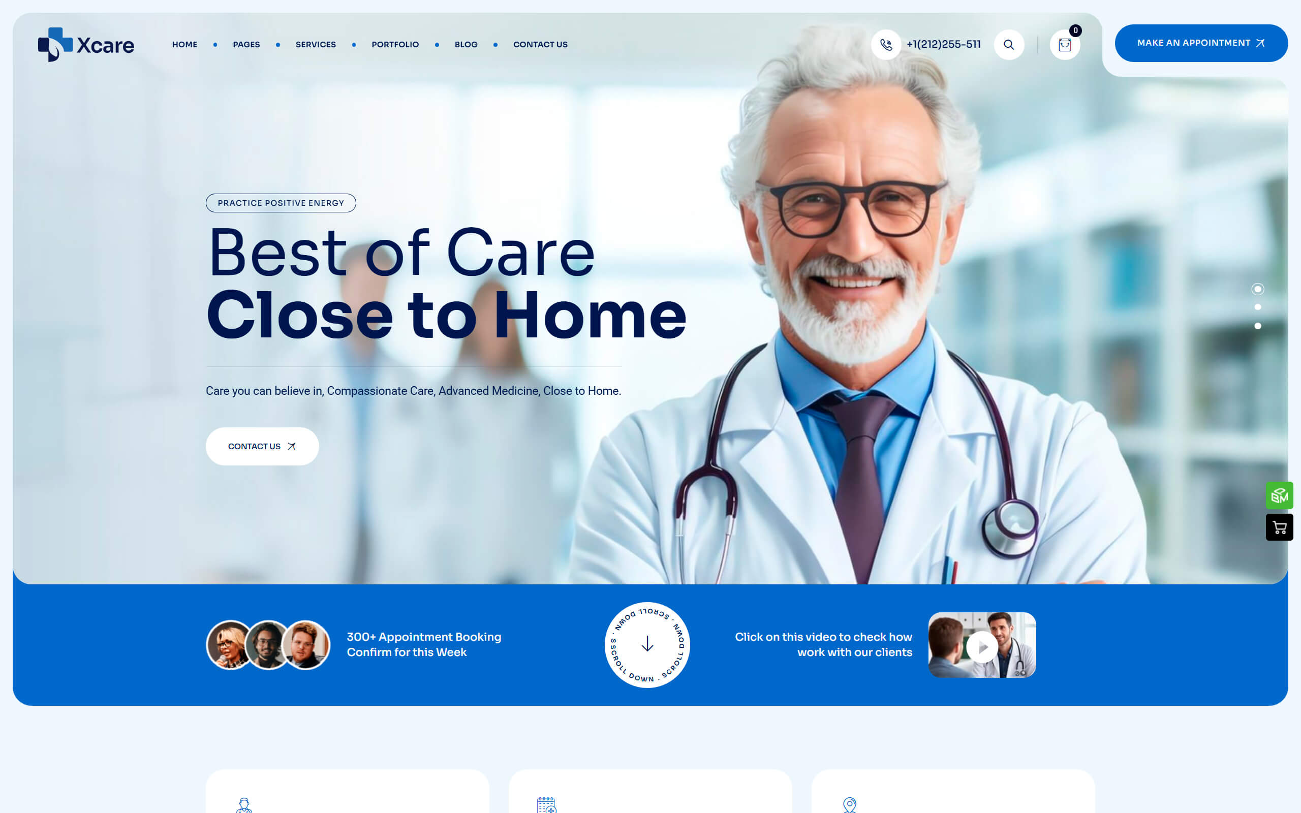 Medical One — готовый сайт для медклиники