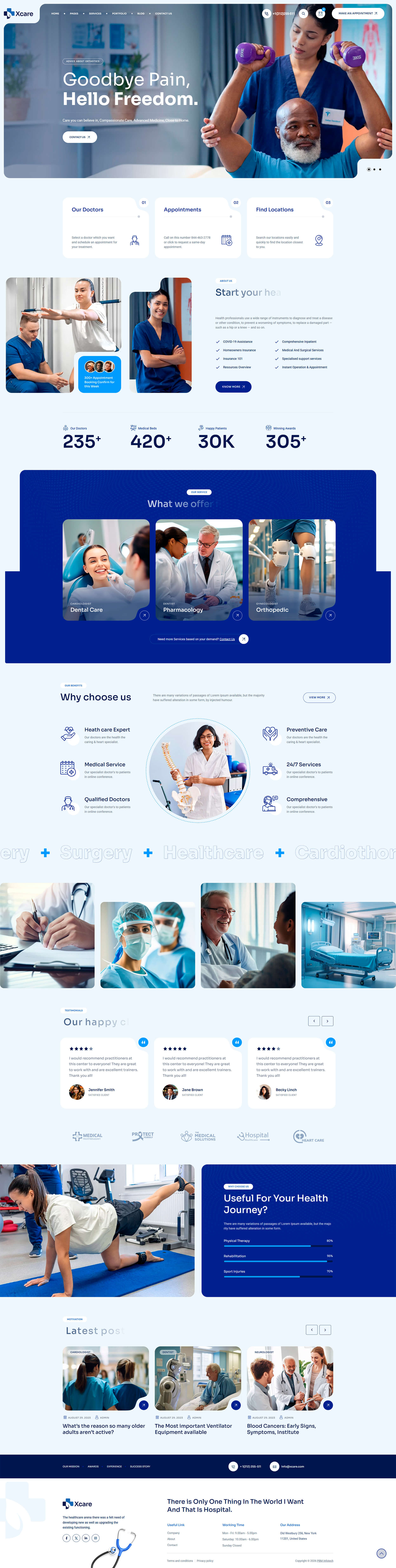 Главная страница сайта Medical One